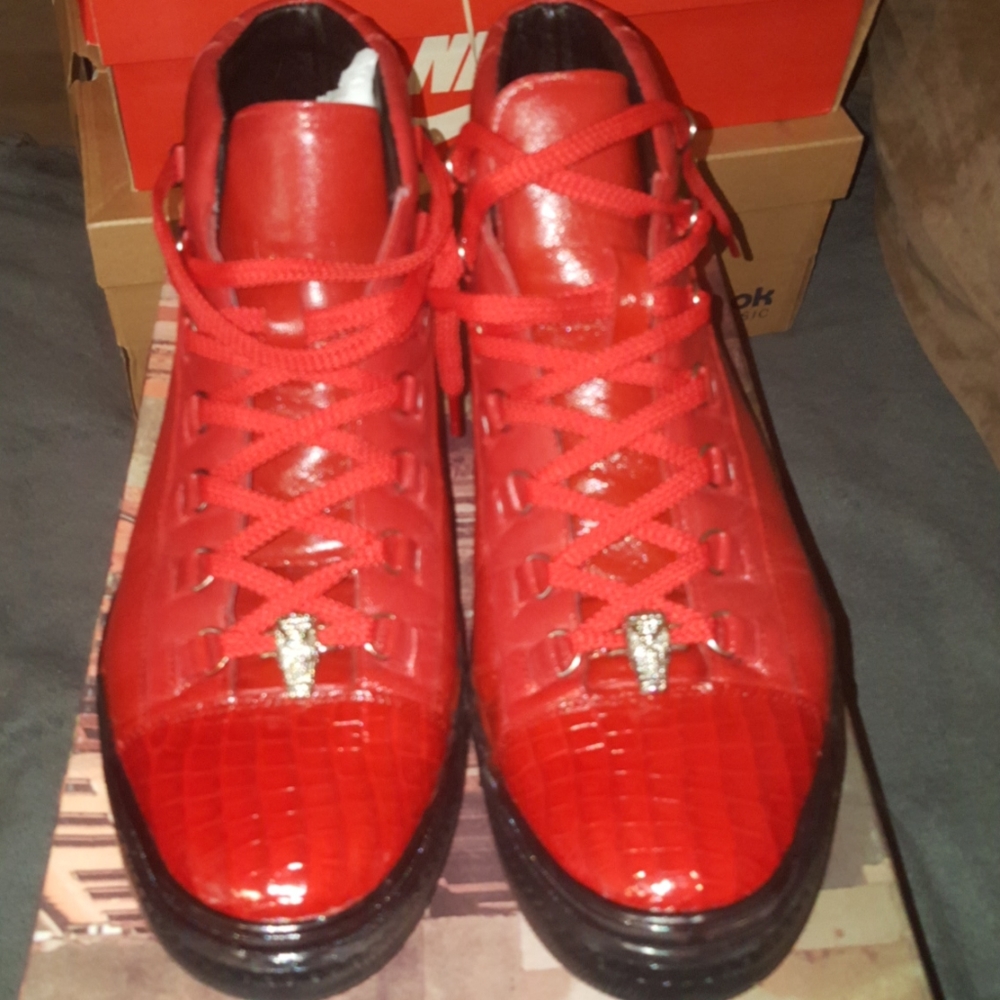 Studio Belvedere Crocodile Red (Size 10)